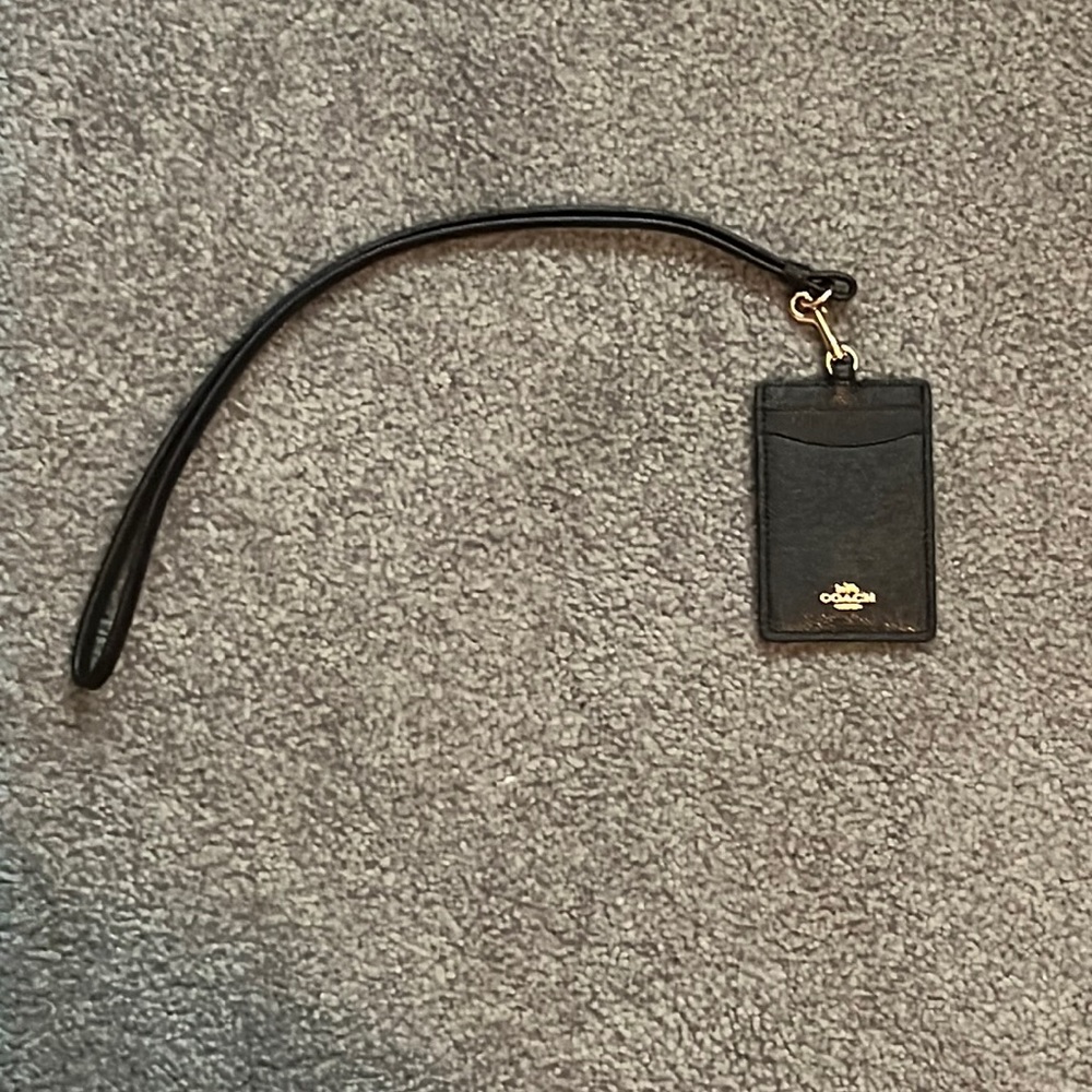 Black Coach lanyard